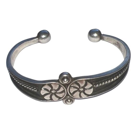 Vintage Rare Talleres De Los Ballesteros TaxCo 925
Silver Cuff Bracelet - Picture 6 of 9